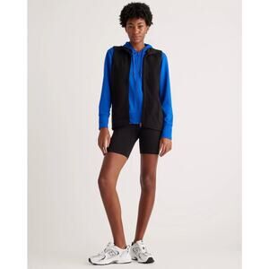 Quince Black Sweater-Knit Fleece Full-Zip Vest NWT size Small